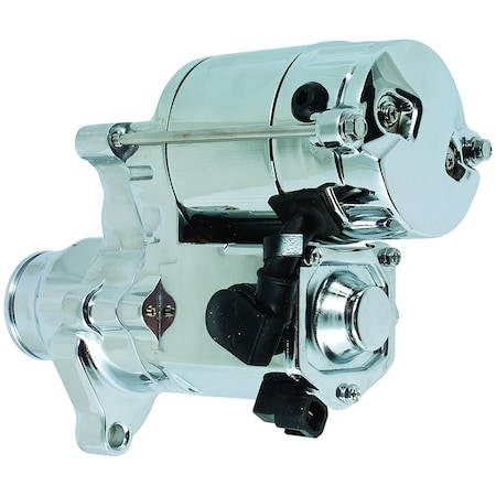 Wai Global Starter, STRND OSGR CHROME, 14kW12 Volt, CW, 10Tooth Pinion, Chrome 18905CN